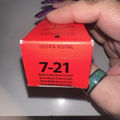 SCHWARZKOPF Igora Royal Permanent Color Creme 6-21 Med Blond Ash