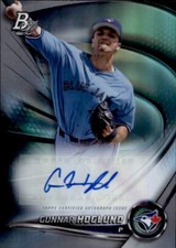 Gunnar Hoglund 2022 Bowman Platinum Prospect Auto Autograph #TOP-45 Blue Jays