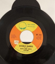 DAVE AND ANSIL COLLINS "DOUBLE BARREL" 45 RPM 7" Record