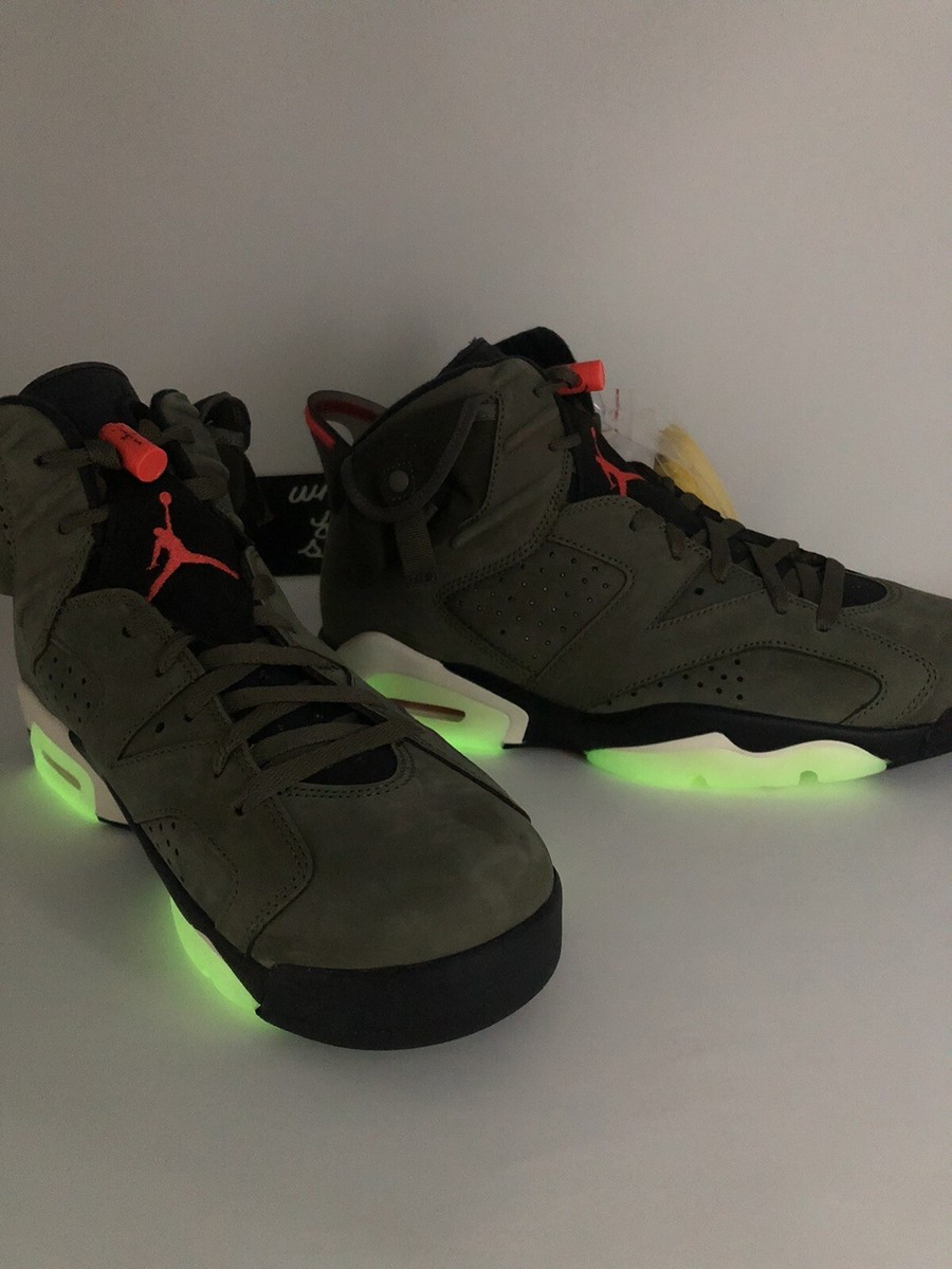 Nike Air Jordan Travis Scott VI 6 Olive Green Cactus Jack Size 11