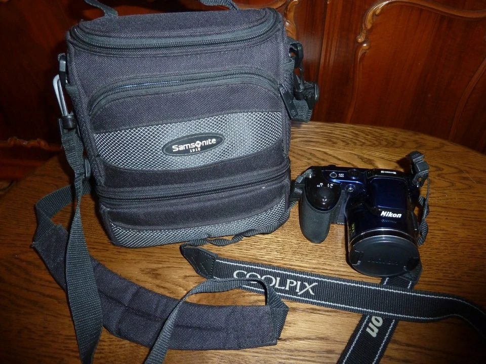 Nikon COOLPIX L810 - 16.0MP 26x Zoom-HD Video - Blau Top Zustand + Samsonite KT - Bild 1 von 4