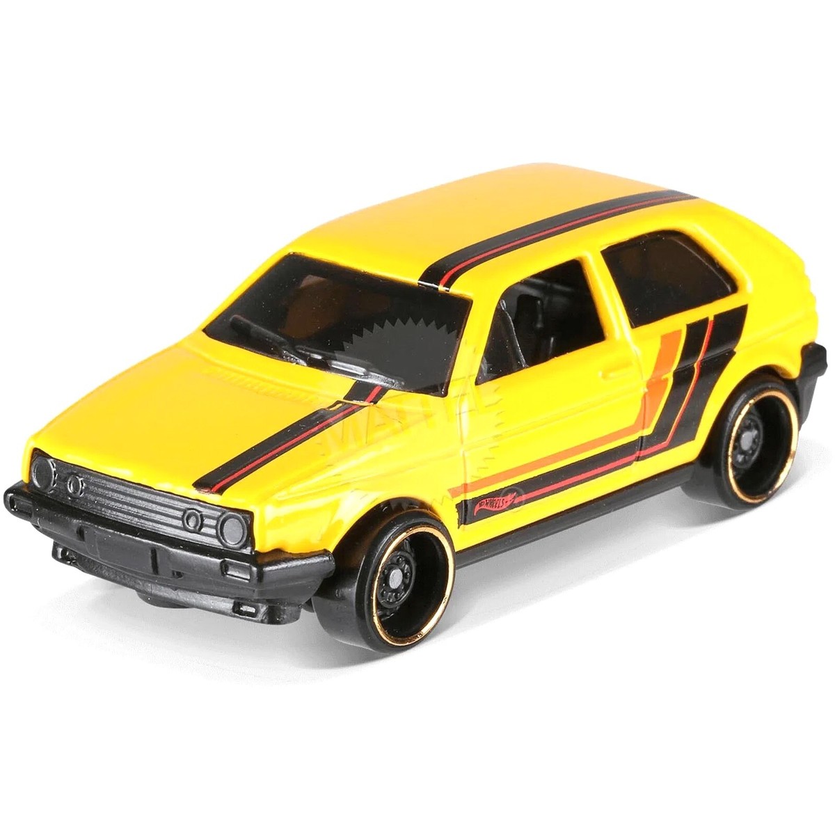 Hot Wheels Yellow Volkswagen Golf MK2 Then And Now Kids Diecast
