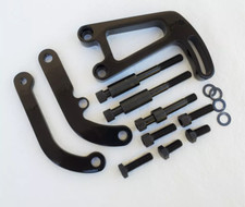Sbc Chevy 350 Black Billet Aluminum Power Steering Bracket Long Water Pump Lwp