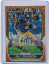 2022 Bowman Chrome University Orange Shimmer Israel Abanikanda Auto RC #/25