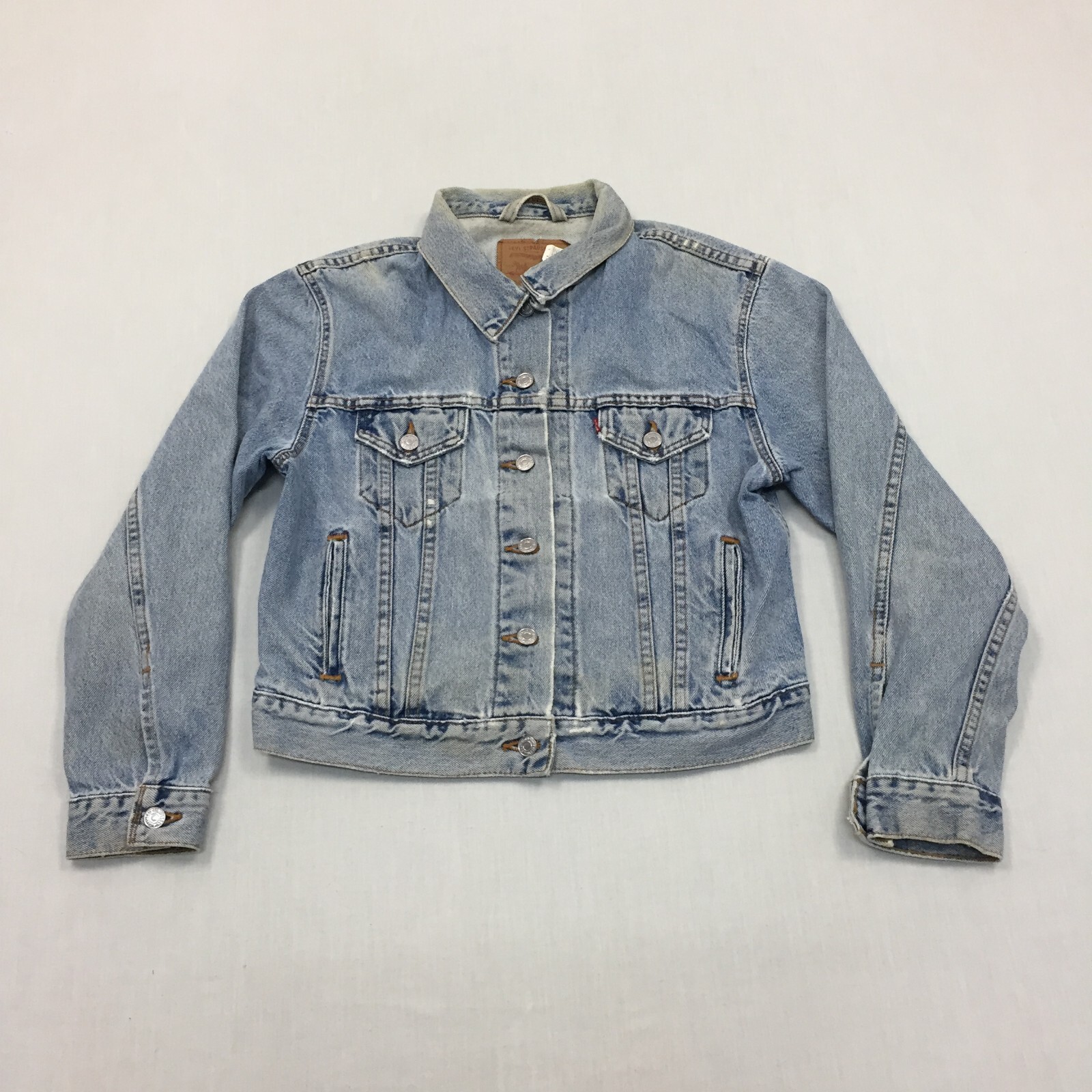 LEVIS Denim Jacket Coat Vintage Trucker Womens Medium Made In USA (M)