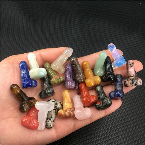 Wholesale Natural mix mini Penis Carved quartz Crystal Massager Wand Healing - Picture 277 of 296