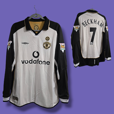 MANCHESTER UNITED 01/02 - Retro - BECKHAM # 7 - Medium (USA-Small