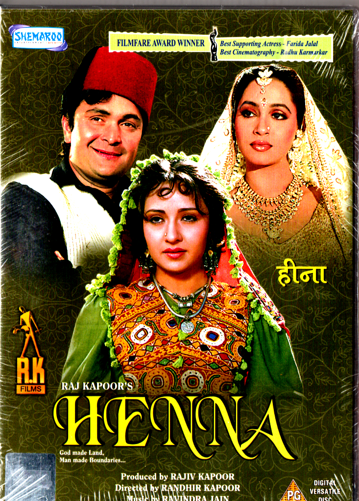 HENNA - RISHI KAPOOR, ZEBA BAKHTIAR  -  NEW BOLLYWOOD DVD - ENGLISH SUBTITLES