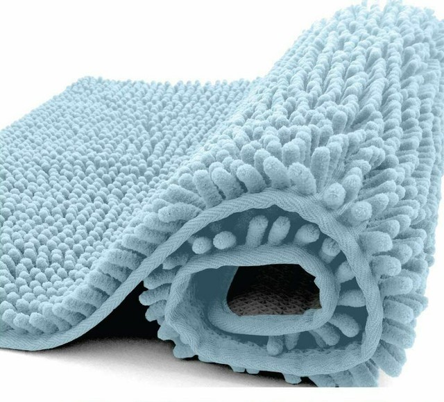 Luxury Chenille Bath Rug, 36x24, Extra Soft and Absorbent Shag Bathroom