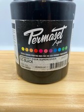 Permaset Aqua Inks Screen Printing Ink for Fabric, Black 300ml