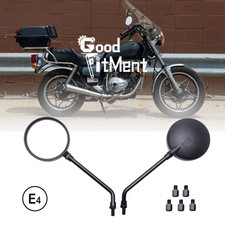 Round Motorcycle Rearview Side Mirrors For Honda CM250 CM450 CMX250 Rebel Shadow