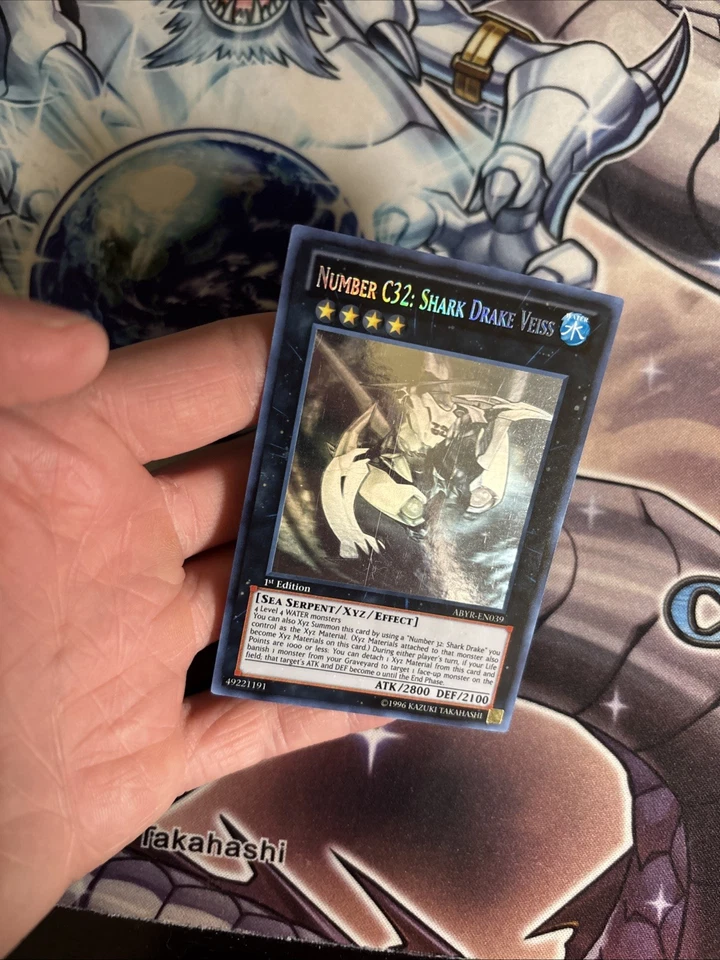 (YL) Yugioh Number C32: Shark Drake Veiss - ABYR-EN039 - Ghost Rare - 1st Ed VLP - Image 2 of 4
