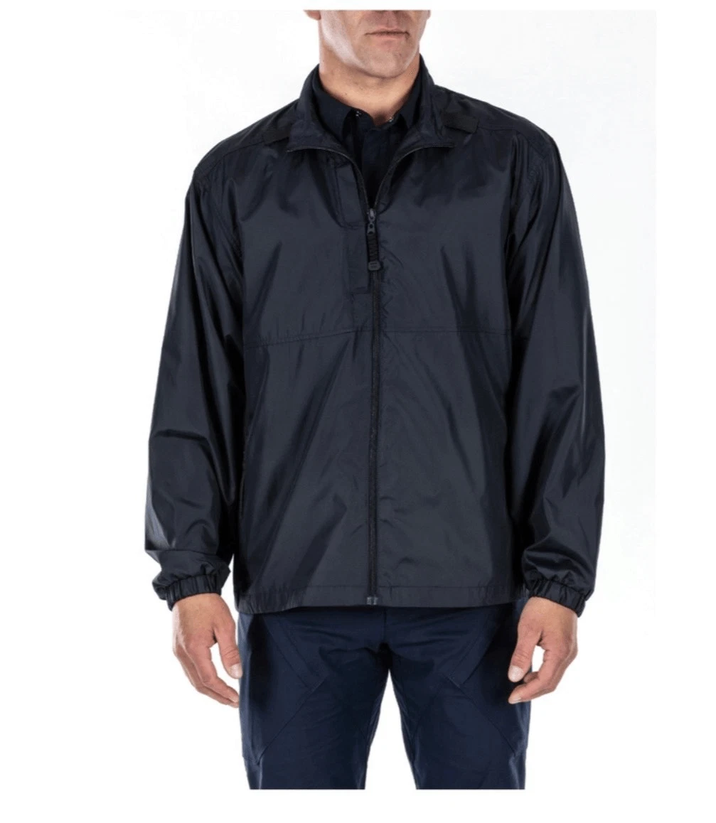 5.11 Tactical Black Packable Jacket Windbreaker sz L NWOT