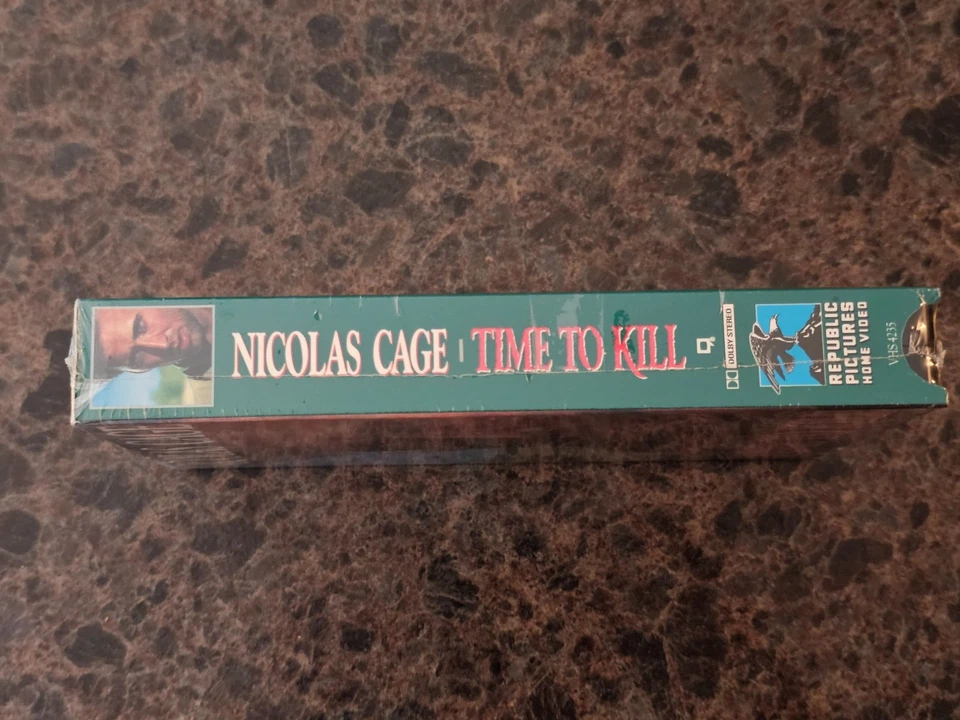 BRAND NEW Time To Kill (VHS; 1990) Nicholas Cage RARE Sealed OOP Watermarks - Image 3 of 4