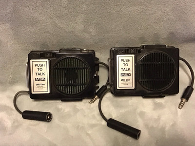 (2) MSA 496825 Vari-Clear Portable Radio Communication System - Voice Amplifier