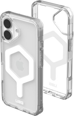 UAG Hülle iPhone 16 6.1 Magsafe Anti-Vergilbung Stoßfest Plyo Eisweiß