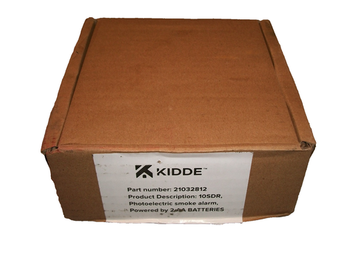Kidde 10SDR Compact 4" Battery Powered Smoke Detector Photoelectric Sensor - Picture 1 of 2