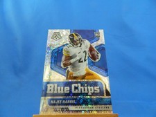 Najee Harris Mosaic 2021 Blue Chips Silver No Huddle Mosaic Prizm