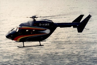 1980s MBB BK 117 Helicopter Bad Durrheim Germany Luigi Colani Space Ship Photo