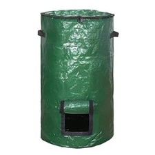 10 Gallon Foldable Garden Compost Bags for Organic Waste with Easy Zipper