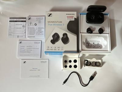 Sennheiser Momentum True Wireless 3 Earbuds, schwarz | OVP | ohne Ohrpassstücke