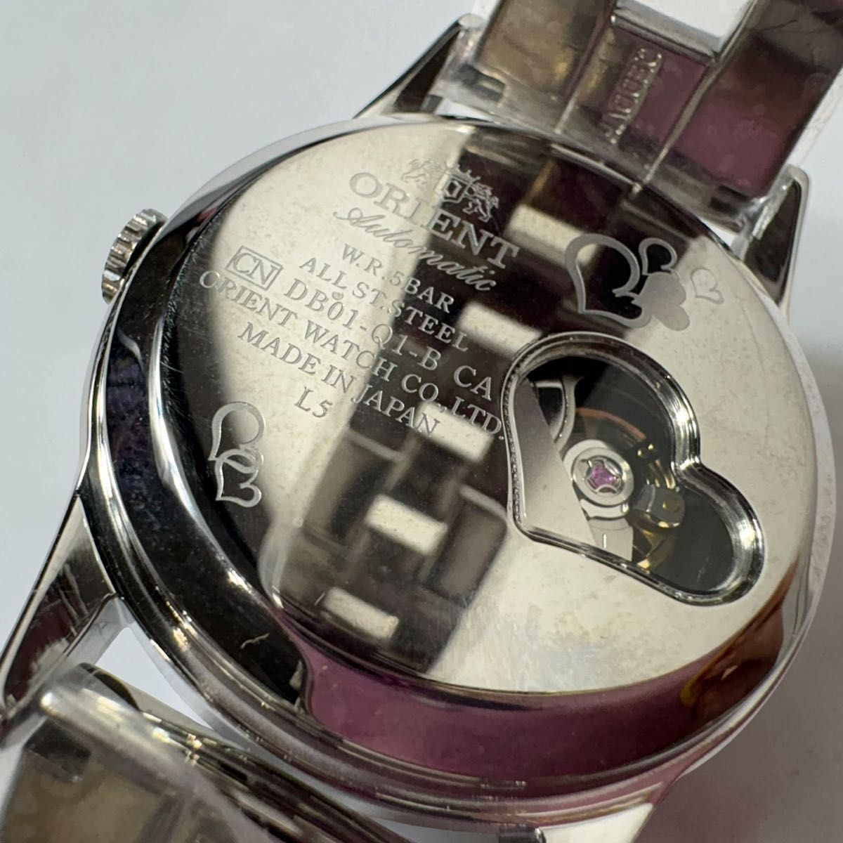 ORIENT automatic winding wristwatch open heart st… - image 15