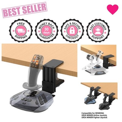 Adjustable Joystick Desk Mount - Wireless Compatibility with Top Flight Sticks