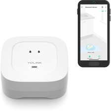 Water Leak Detector 4 with 105dB Audio Alarm, Freeze Warning, App Push, Email...