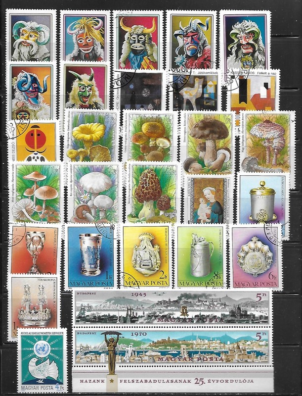 Hungary - Selection of Stamps as shown - 6/4c