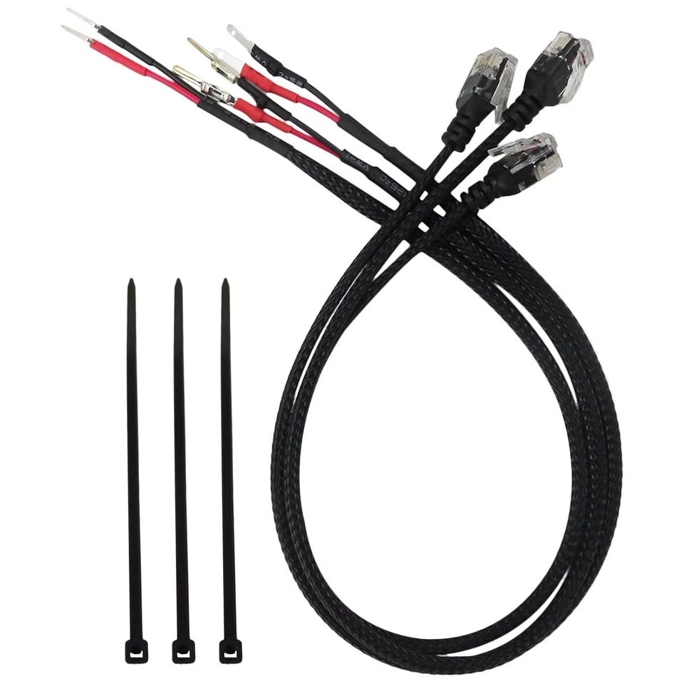 Câble D'alimentation Hardwire RJ11 16.5" Pour Détecteur De Radar Xislet - Noir