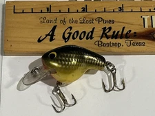 VINTAGE DISCONTINUED Bagley Fat Cat CRANKBAIT FISHING LURE USED TACKLE BOX FIND