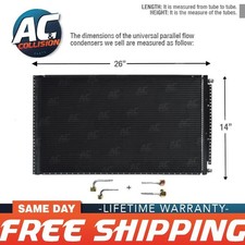 Universal Condenser Kit Parallel Flow 14 X 26 O-ring Fittings Included Ac Ac Universal Condenser Kit Parallel Flow 14 X 26 O-ring Fittings Included Ac Ac