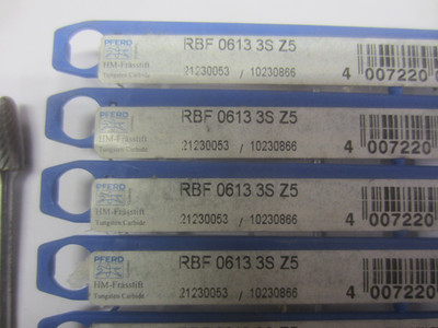 10x Pferd Hartmetallfäser RBF Proxxon Dremel HM-Frässtift Fingerschleifer Fräser