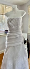 Strapless Beaded Wedding Dress Gown ~ Size 12 NWT