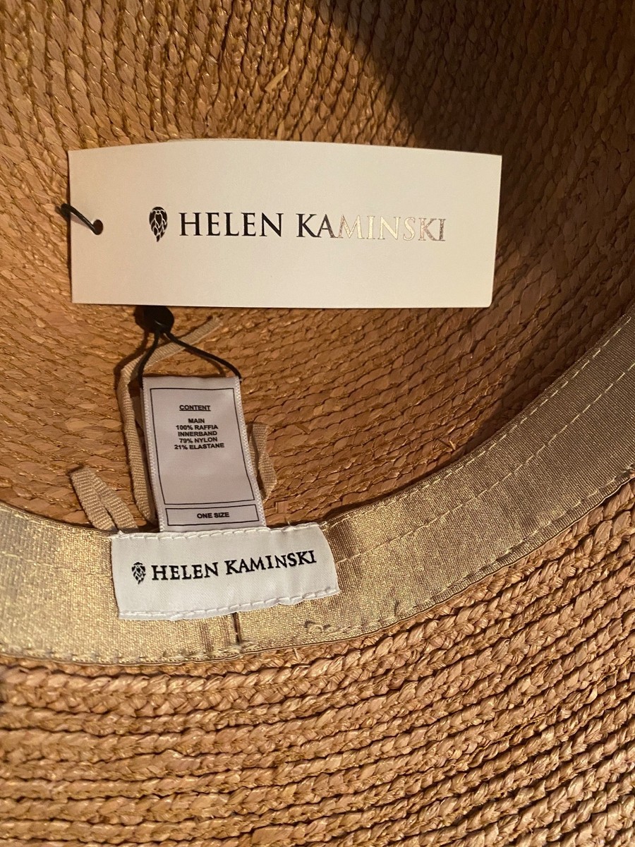 HELEN KAMINSKI PRIMA 8 RAFFIA HAT NOUGAT NEW/TAG | eBay