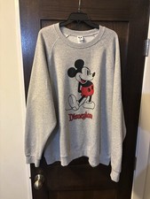 2023 Disneyland Mickey Mouse Heather Gray Crew neck Sweatshirt, Size 3X