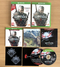The Witcher Wild Hunt Xbox One Game Complete Map Soundtrack Manual Stickers VGC