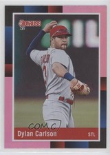 2022 Panini Donruss Retro 1988 Variation Holo Pink Dylan Carlson (Throwing) 0c3e