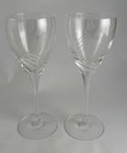 Lenox Windswept Swirl Lead Cut Crystal 7 7/8”  Wine Glass Set of 2 — photo 1