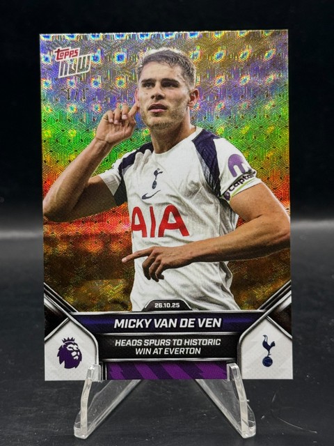 Micky van de Ven - 2025-26 EPL Topps NOW #43 - Tottenham 1/1 FoilFractor