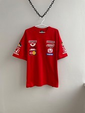 RACING FORMULA 1 F1 90s 00s 2000'S RED SHIRT HONDA MASTERCARD SIZE XL