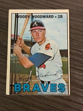 1967 Topps Woody Woodward VG/EX #546 Short Print High Number Atlanta Braves