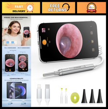 HD Digital Otoscope for iPhone  Android, Ear Wax Removal Camera with Light, Pho