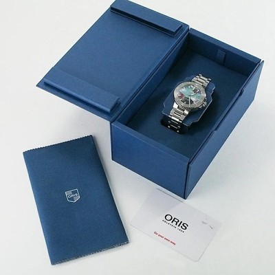 Oris Aquis Date 36.5mm Multicolor Dial Automatic SS Box Papers 0173377704150
