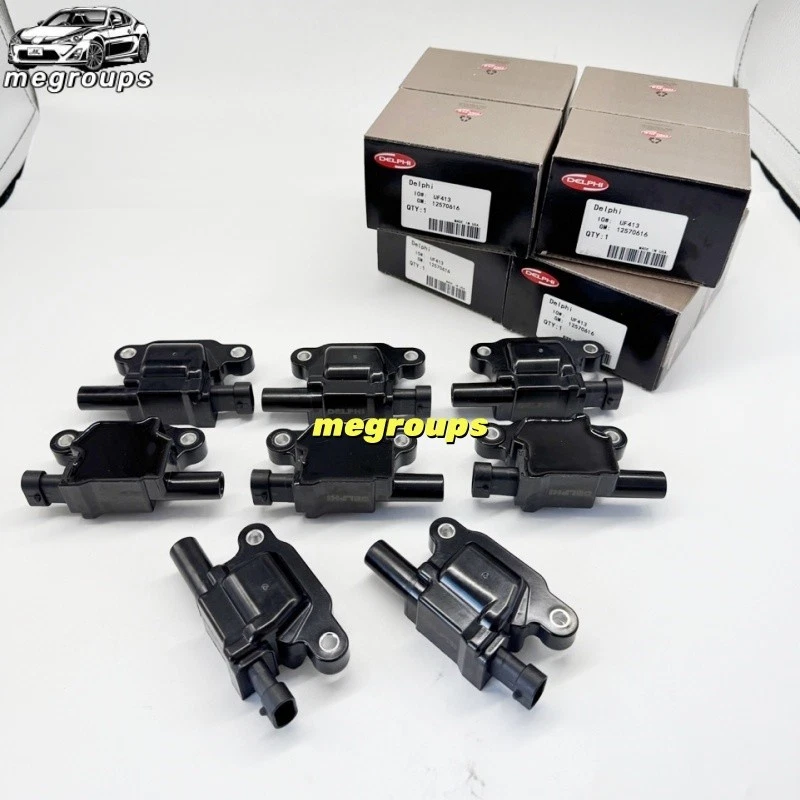 Delphi 8Pcs Ignition Coil UF413 for Chevy Silverado 1500 GMC 5.3L 6.0L 6.2L V8 Foto 3 de 4