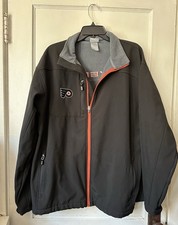 Philadelphia Flyers NHL Black Jacket Size XL Officially Licensed Embroidered