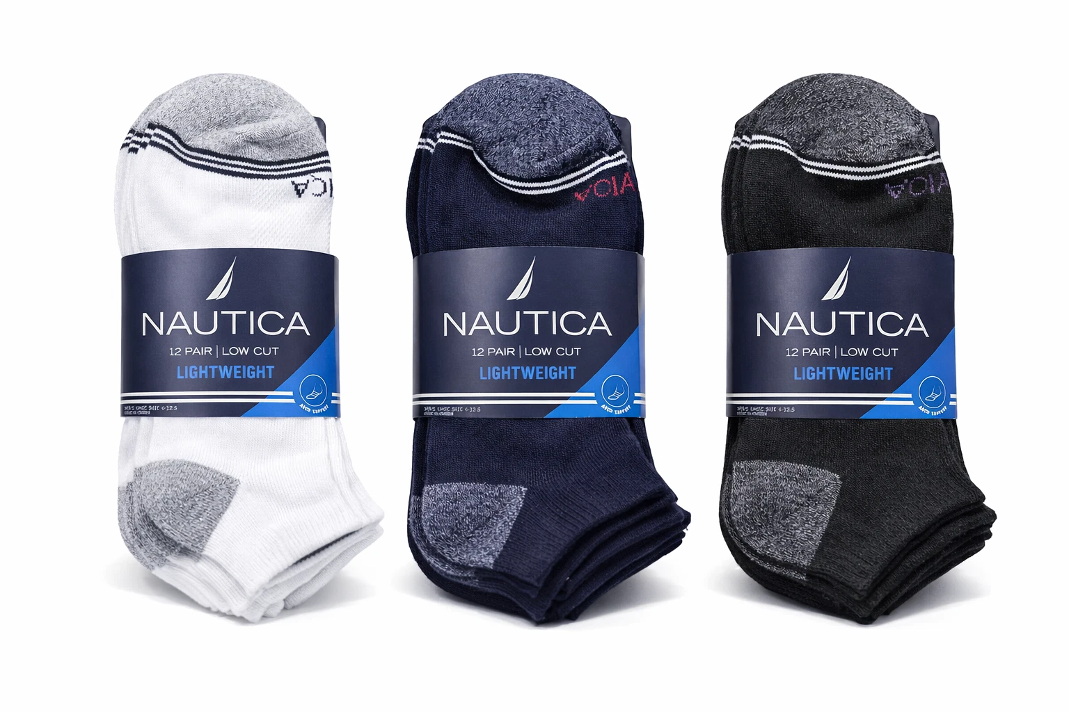 Nautica Men’s Low Cut Socks 12-Pair Lightweight Breathable Arch Support
Opens in a new window or tab