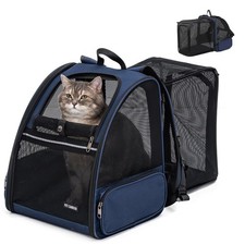 Cat Backpack Expandable Cat Carrier Backpack, Dog Backpack Carrier and Pet Ca...