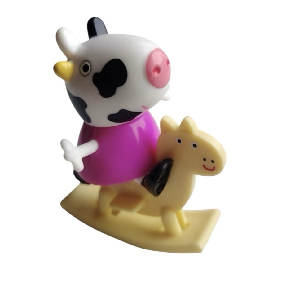 Carol Cow Riding Rockie Horse | Peppa Pig Toy: Bike & Toy Series