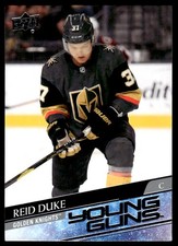 2020-21 UPPER DECK YOUNG GUNS ROOKIE Reid Duke Vegas Golden Knights #202 R6
